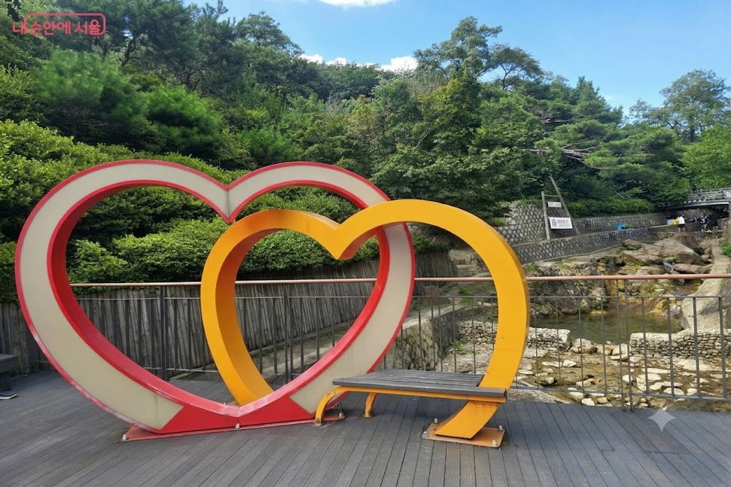 긴고랑계곡 주차