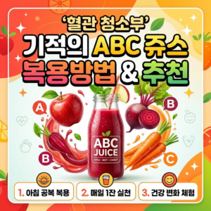 ABC쥬스 복용방법 및 추천