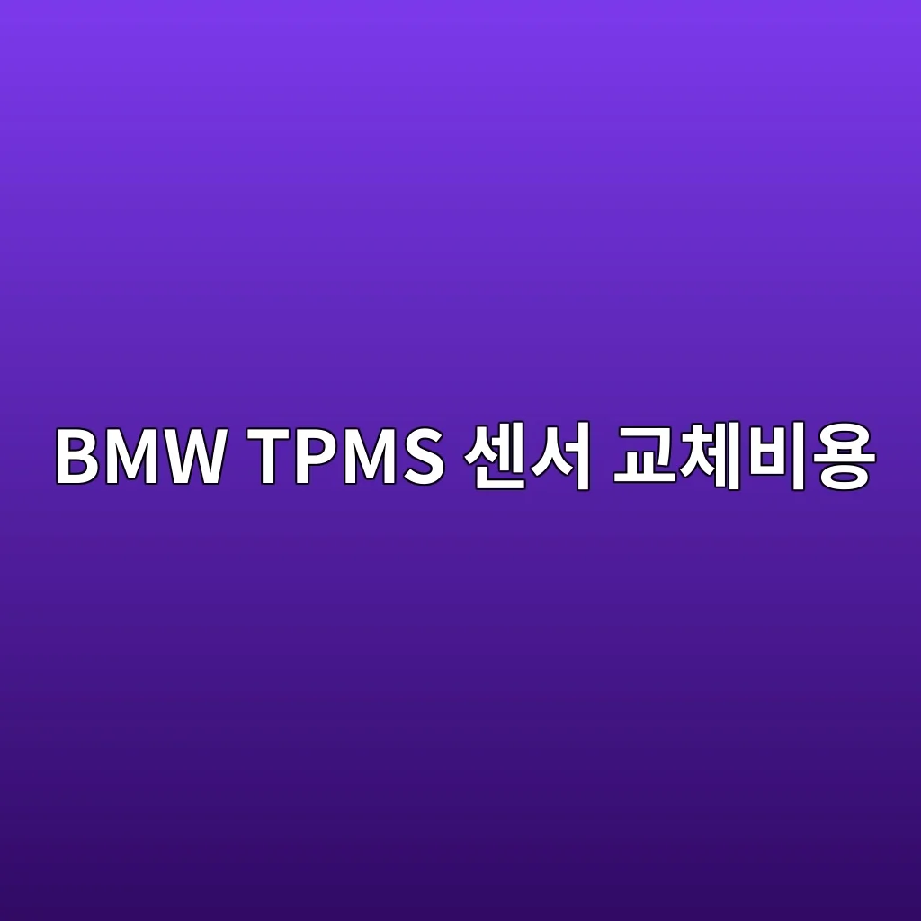 BMW TPMS 센서